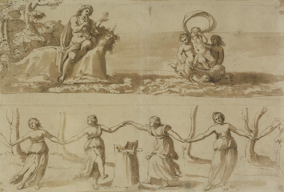 BOLOGNESE SCHOOL, EARLY 17TH CENTURY Studies for Scenes from the Story of Acis and Galatea.